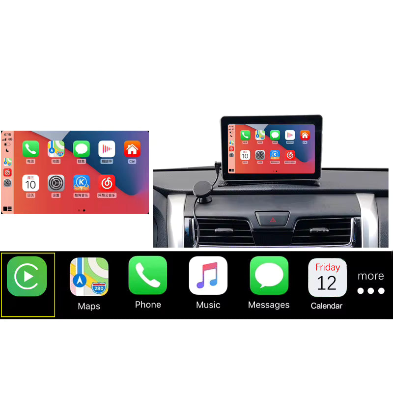 7 Inch Stereo Car-Play + Navigation screen HD1080